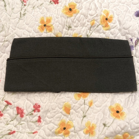 Vintage Army Garrison Cap Military Army Green Wool Dated 6/30/1956 Uniform 7 1/2 - Picture 5 of 11